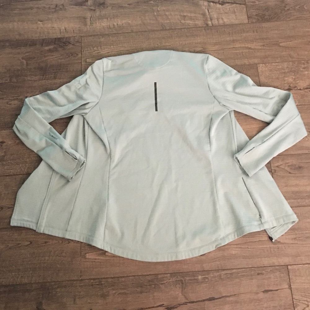 Adidas Mint Green Energy Running Climaheat Zip-Up Long Sleeve Jacket